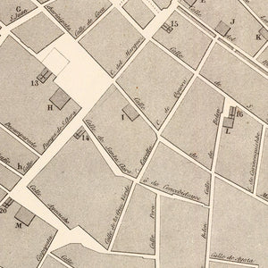 Vintage Map of Cuzco, Peru 1865
