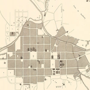 Vintage Map of Ayacucho, Peru 1865