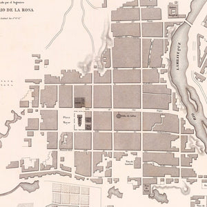 Vintage Map of Lambayeque, Peru 1865