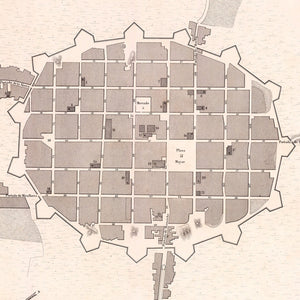 Vintage Map of Trujillo, Peru 1865