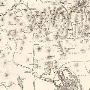 Vintage Map of White Mountains 1872