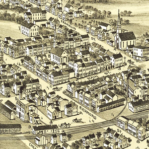 Vintage Map of Fleetwood, Pennsylvania 1897