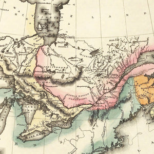 Vintage Map of Canada 1823
