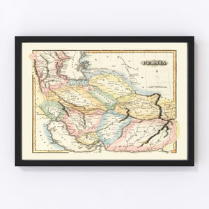 Vintage Map of Persia 1823