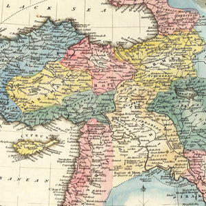 Vintage Map of Turkey 1823
