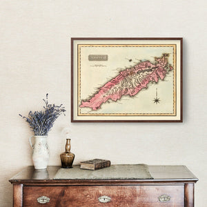 Vintage Map of Tobago, 1823