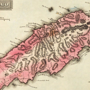 Vintage Map of Tobago, 1823