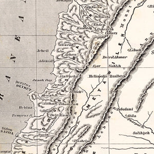Vintage Map of Syria 1848