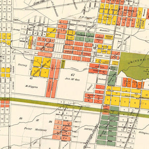 Vintage Map of Berkeley, California 1880