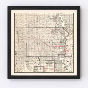 Vintage Map of Glenn County, California 1935