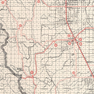 Vintage Map of Colusa County, California 1935