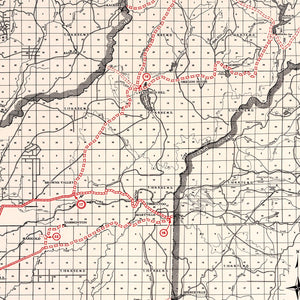 Vintage Map of Yuba County, California 1935