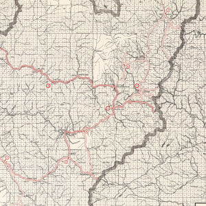 Vintage Map of Trinity County, California 1935