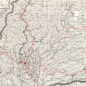 Vintage Map of Shasta County, California 1935