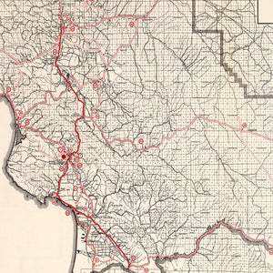 Vintage Map of San Luis Obispo, California 1935