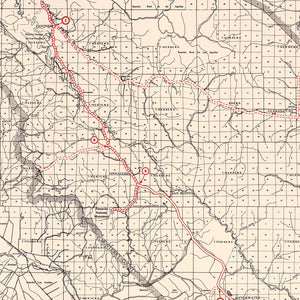 Vintage Map of San Benito County, California 1935