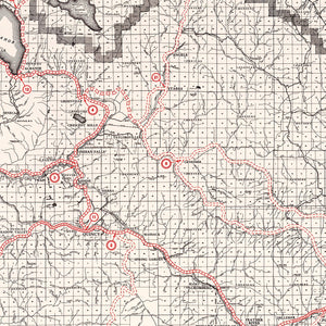 Vintage Map of Plumas County, California 1935