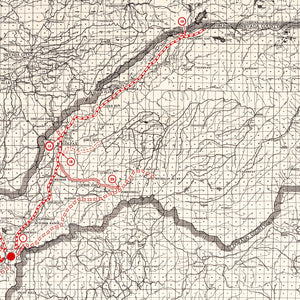 Vintage Map of Placer County, California 1935