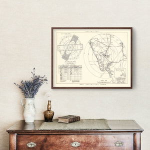 Vintage Map of the Charlotte County Municipal Airport Florida Vicinity, 1952