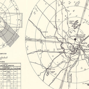 Vintage Map of the Duluth Municipal Airport Vicinity, 1951
