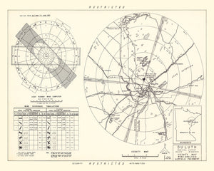 Vintage Map of the Duluth Municipal Airport Vicinity, 1951