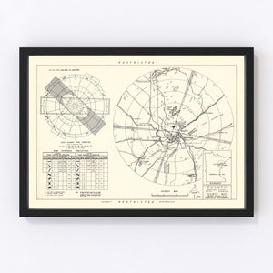 Vintage Map of the Duluth Municipal Airport Vicinity, 1951