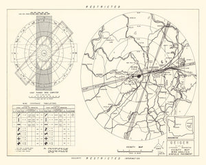 Vintage Map of the Geiger field Vicinity, 1952