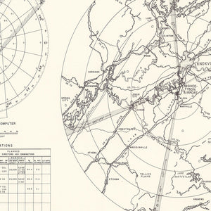 Vintage Map of the McGhee-Tyson Airport Vicinity, 1952