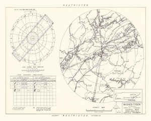 Vintage Map of the McGhee-Tyson Airport Vicinity, 1952