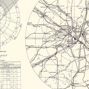 Vintage Map of the Minneapolis St. Paul International Airport Vicinity, 1951