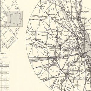 Vintage Map of the O'Hare International Airport Vicinity, 1951