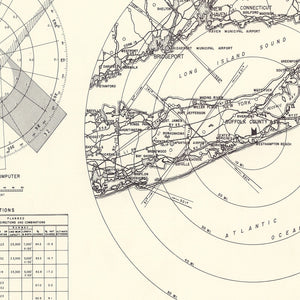 Vintage Map of the Suffolk County Air Force Base Vicinity, 1951