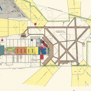Vintage Map of Traux field, 1952