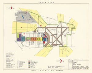 Vintage Map of Traux field, 1952