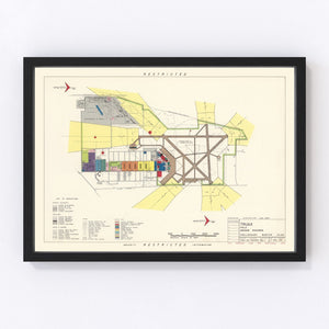 Vintage Map of Traux field, 1952