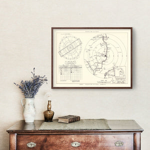 Vintage Map of the Wurtsmith Air Force Base Vicinity, 1952