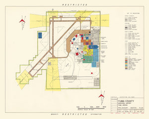 Vintage Map of Yuma County Municipal Airport, 1952
