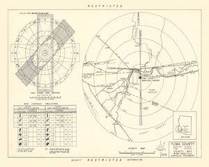 Vintage Map of the Yuma County Municipal Airport Vicinity, 1951