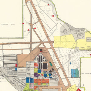 Vintage Map of Hill Air Force Base, 1952