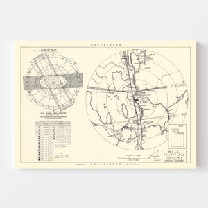 Vintage Map of the Hill Air Force Base Vicinity, 1952