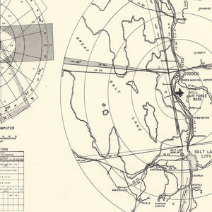 Vintage Map of the Hill Air Force Base Vicinity, 1952