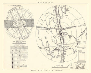 Vintage Map of the Hill Air Force Base Vicinity, 1952