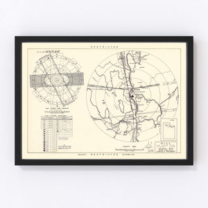 Vintage Map of the Hill Air Force Base Vicinity, 1952