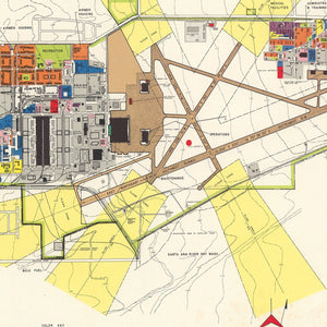 Vintage Map of Norton Air Force Base, 1952