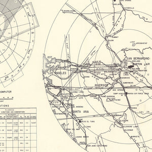 Vintage Map of the Norton Air Force Base Vicinity, 1952