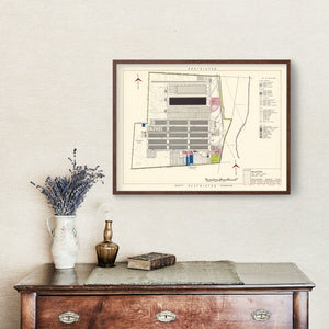 Vintage Map of Wilkins Air Force Depot, 1952
