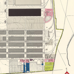 Vintage Map of Wilkins Air Force Depot, 1952
