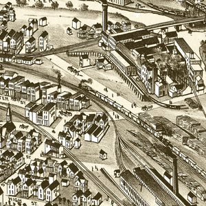 Vintage Map of Johnsonburg, Pennsylvania 1895