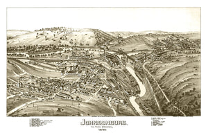 Vintage Map of Johnsonburg, Pennsylvania 1895