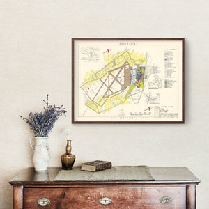 Vintage Map of Craig Air Force Base, 1950